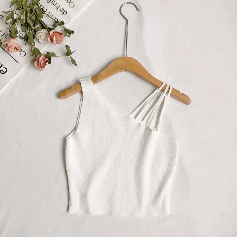 TRIPLE STRAPS TOGA CROP TOP LY # 003