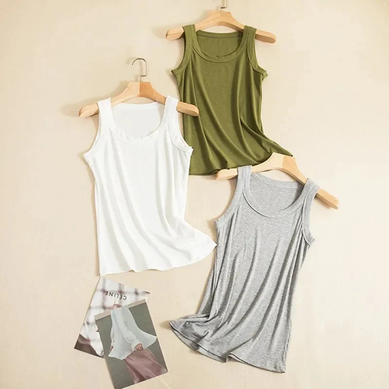 Ch#415 MasterMindswear O Neck Basic Tank Top