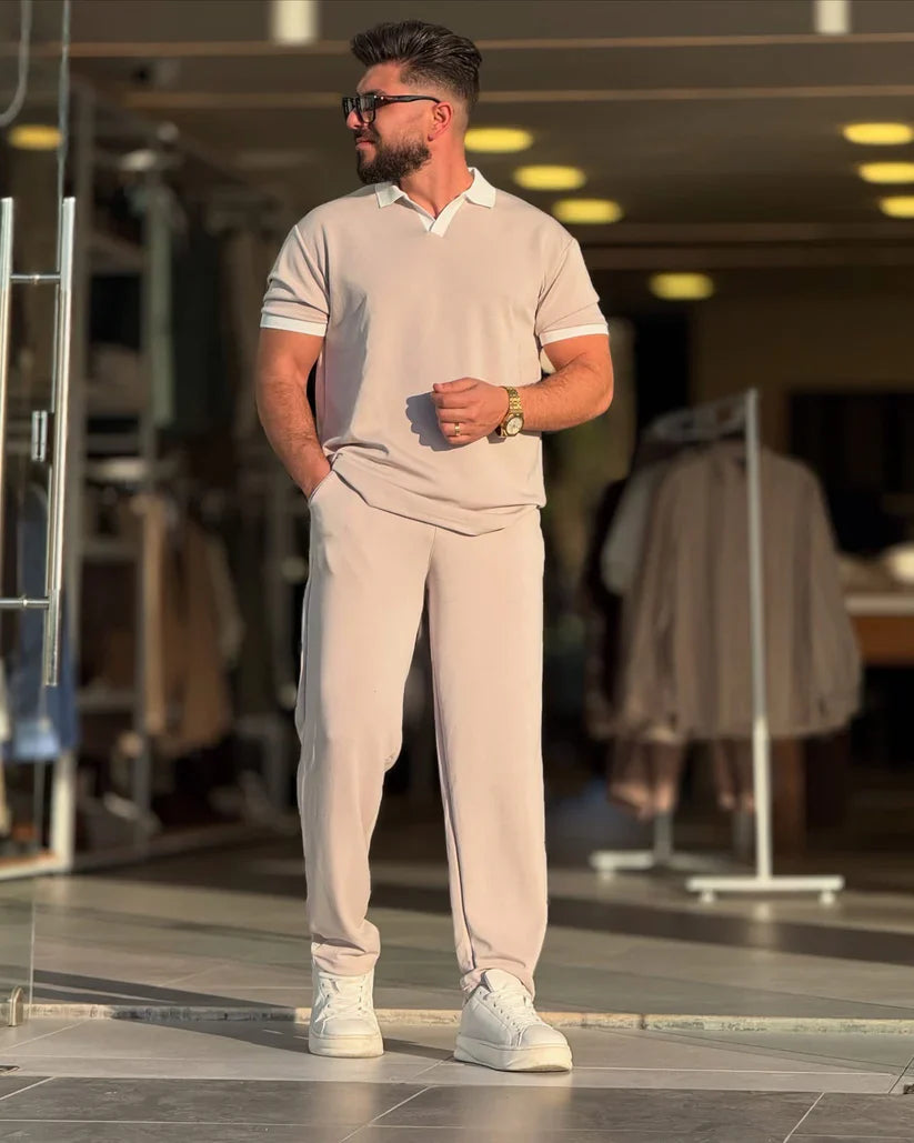 LI-51 Premium Collar Tee & Trouser Set – by MasterMindswear