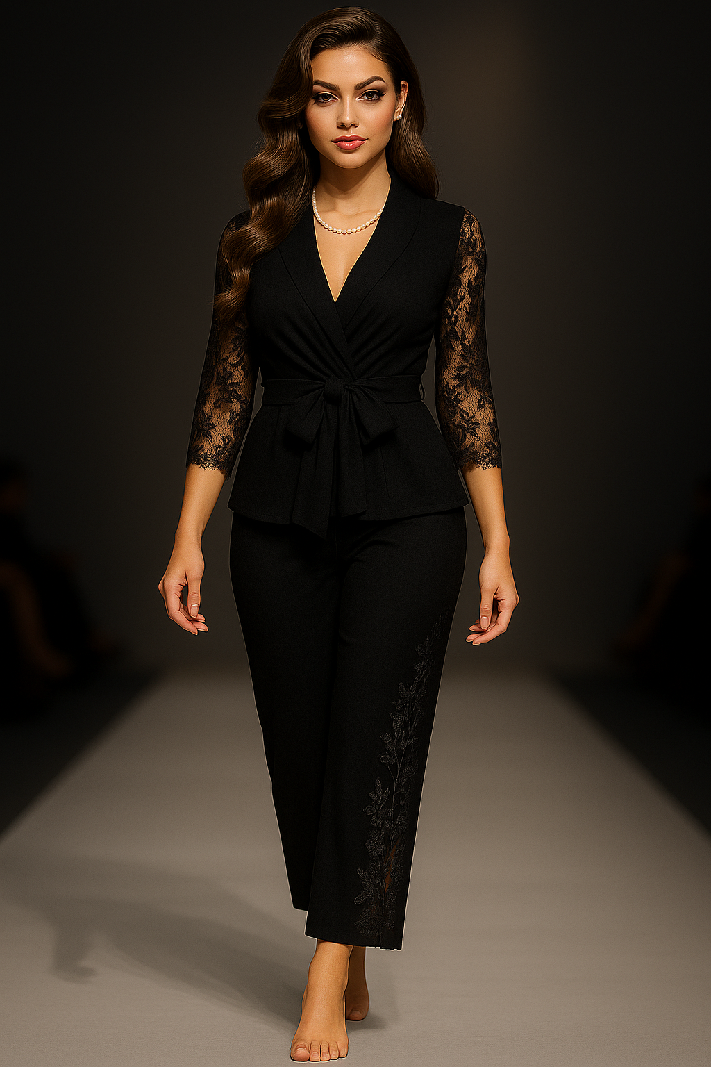 P-74 Lace Whisper 2-Piece Elegance Set |MasterMindswear