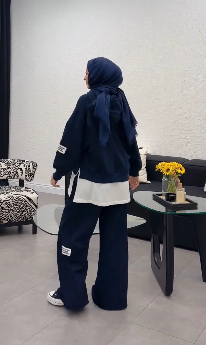 CH 466 MasterMindswear Shirt Extender Style Hooded Tracksuit For Winters