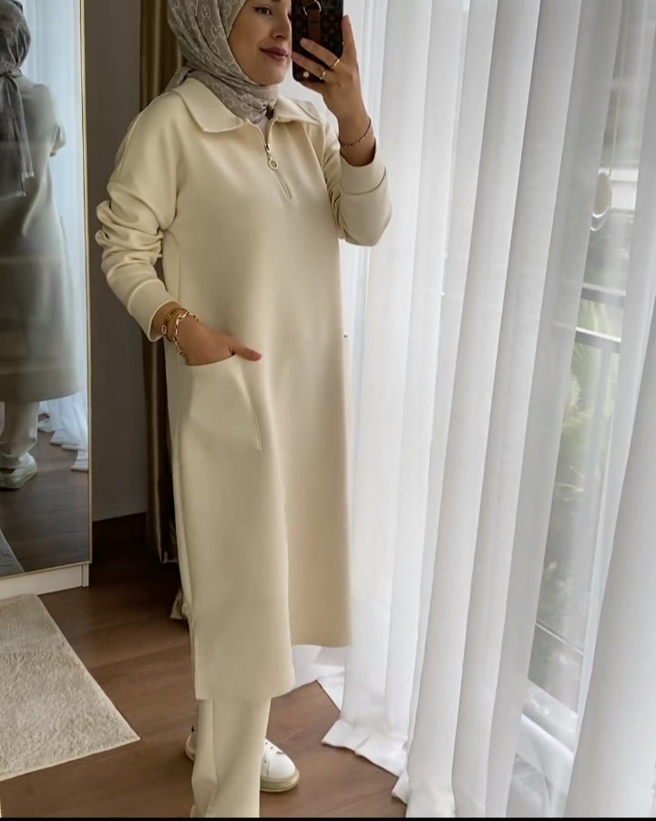 CH-397 MasterMindswear Wear Front Pocket Style 2 Pcs Warm Winter Outfit
