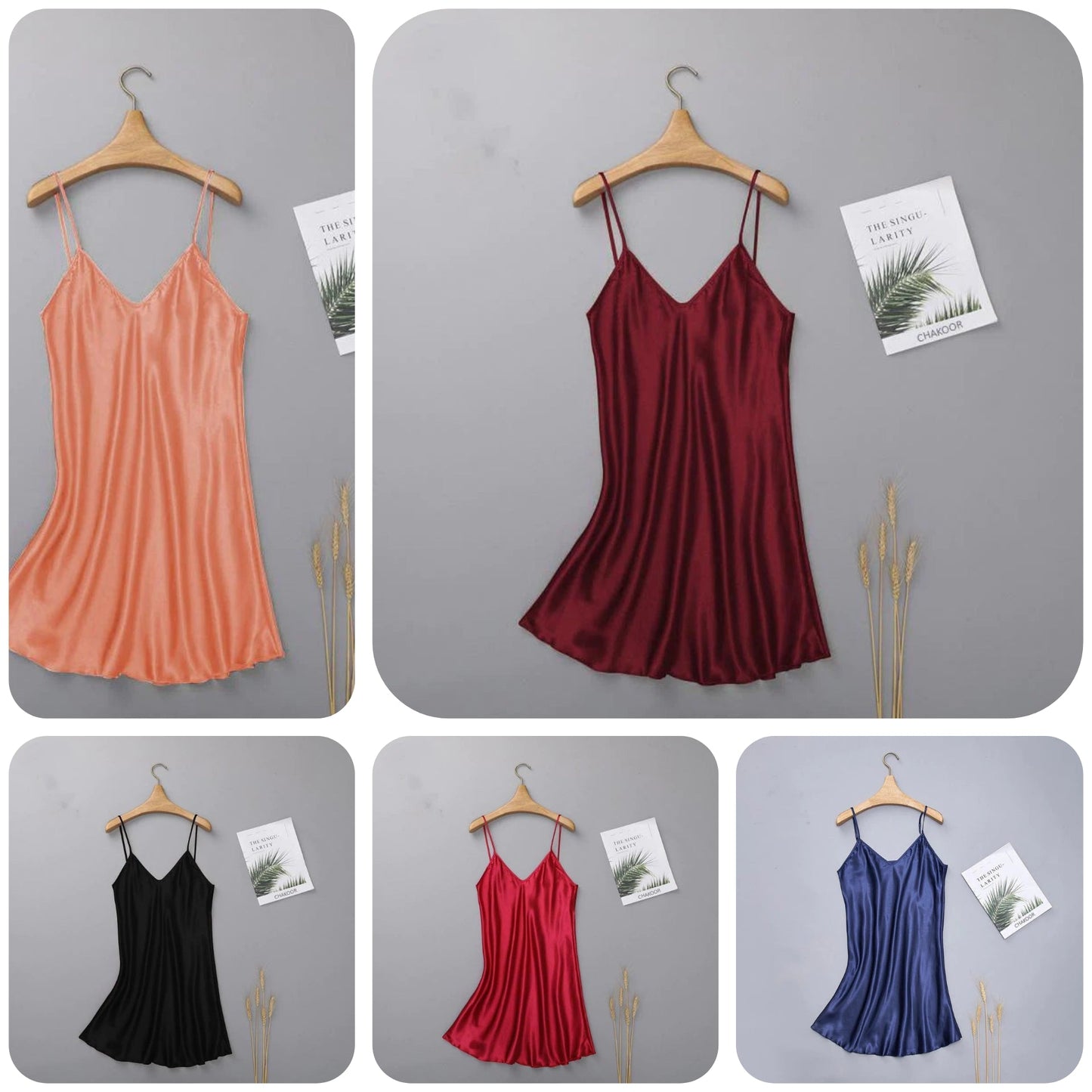 LONG SILK INTIMATE CASUAL WOMEN SLEEPWEAR TOP CHK # P40