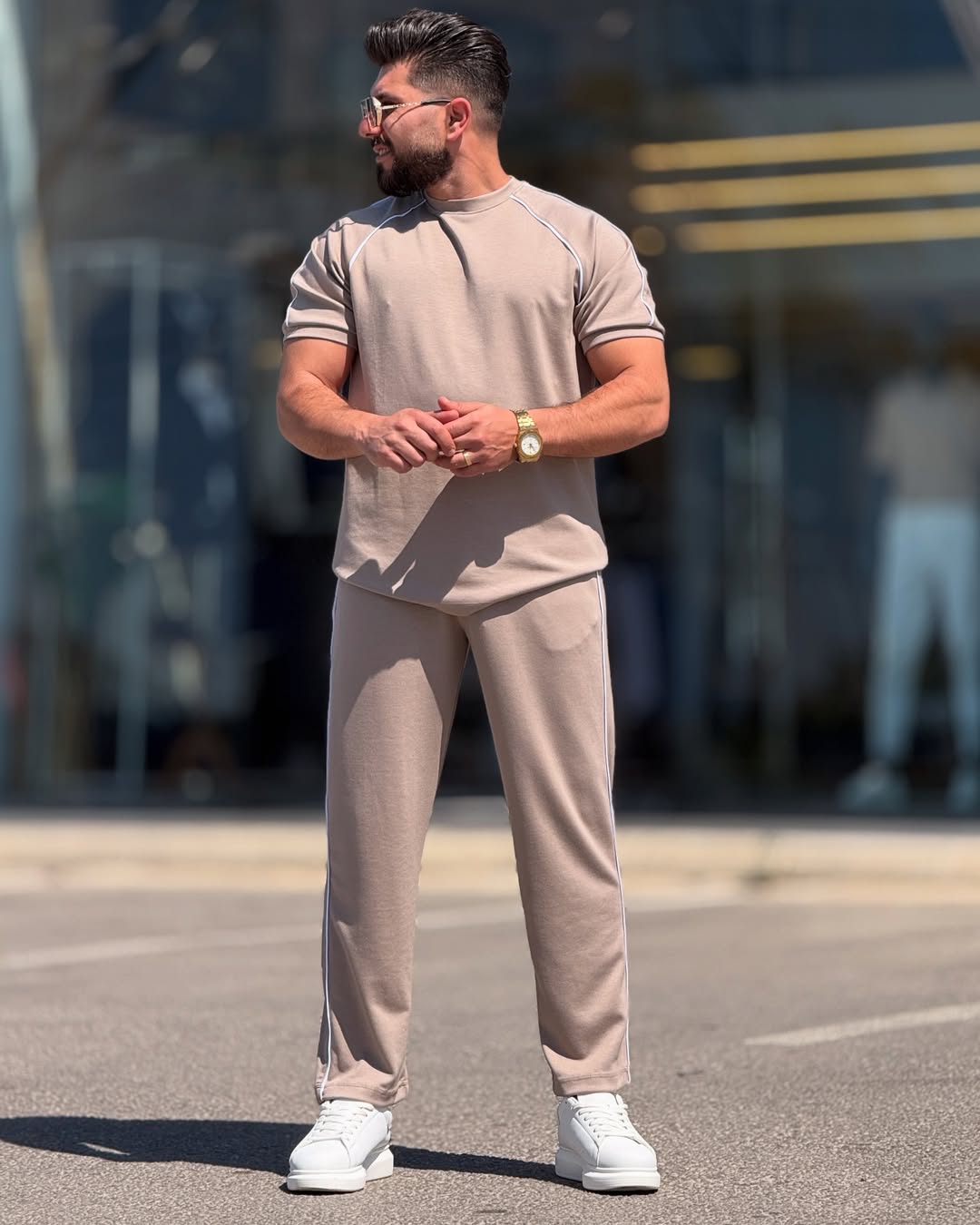 LI-54 JetLine Luxe Co-ord Set – Effortless Edge in Motion | By MasterMindswear