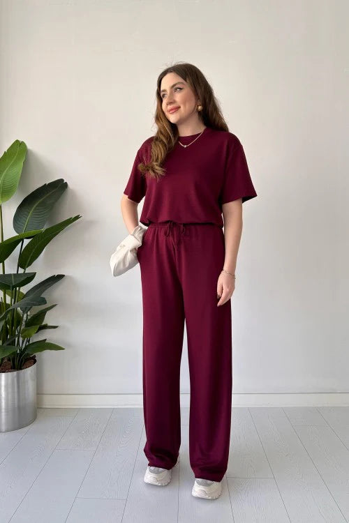 CH 541 Straight Trouser Tee Lounge Wear Set - Mastermindswear