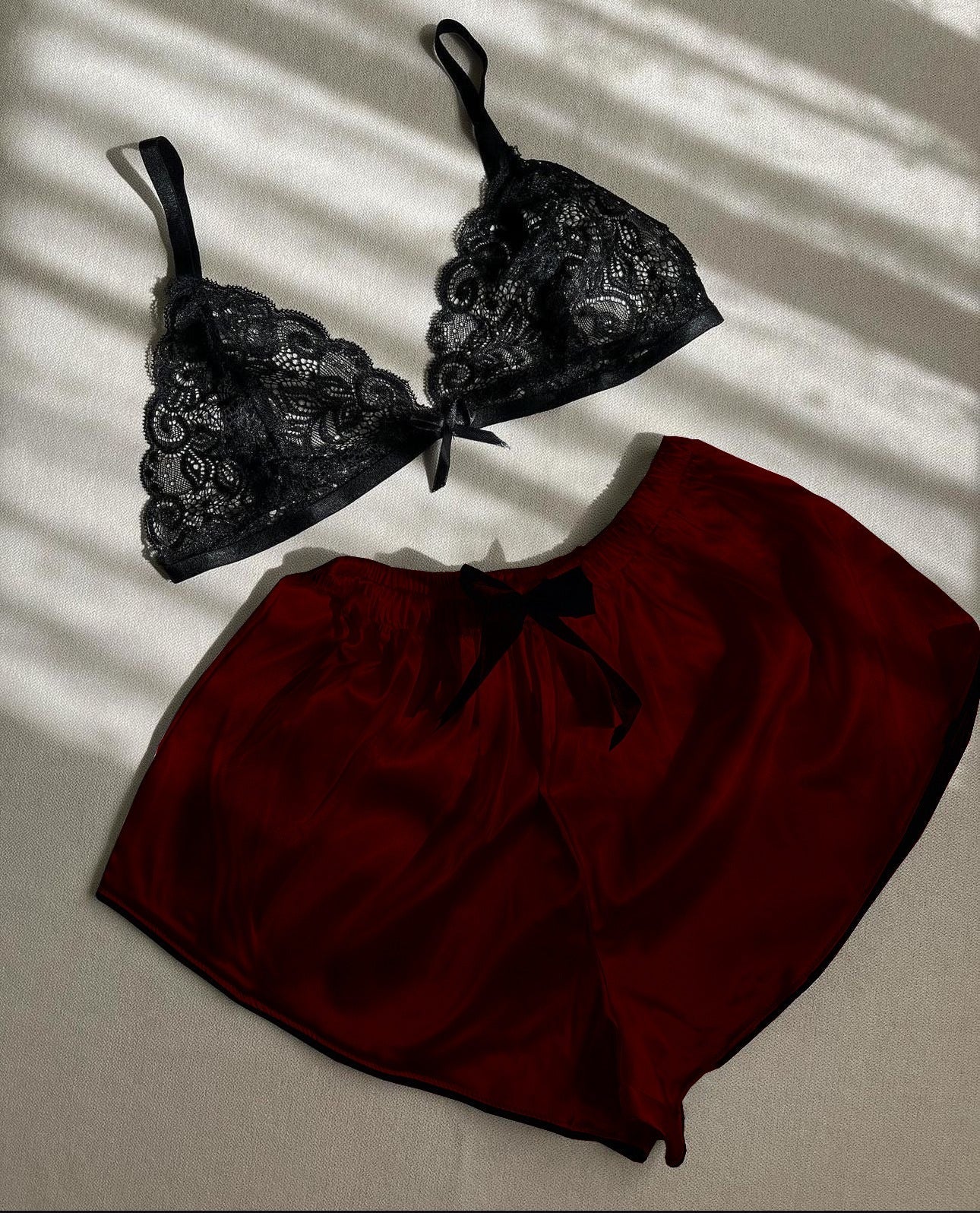 P-67 MasterMindswear Silk Short With Net Bra Night Wear Set