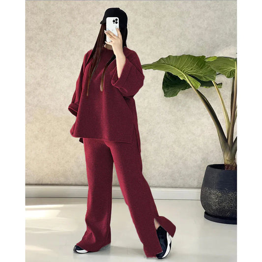 CH-327 MasterMindswear Winter Bottom Cut 2 Pieces Fleece Dress