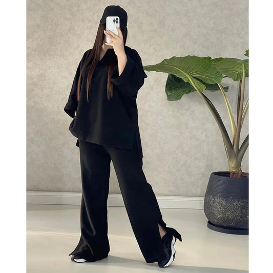 CH-327 MasterMindswear Winter Bottom Cut 2 Pieces Fleece Dress