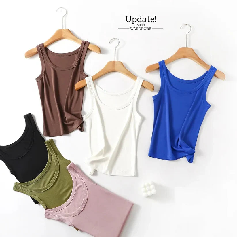 Ch#415 MasterMindswear O Neck Basic Tank Top