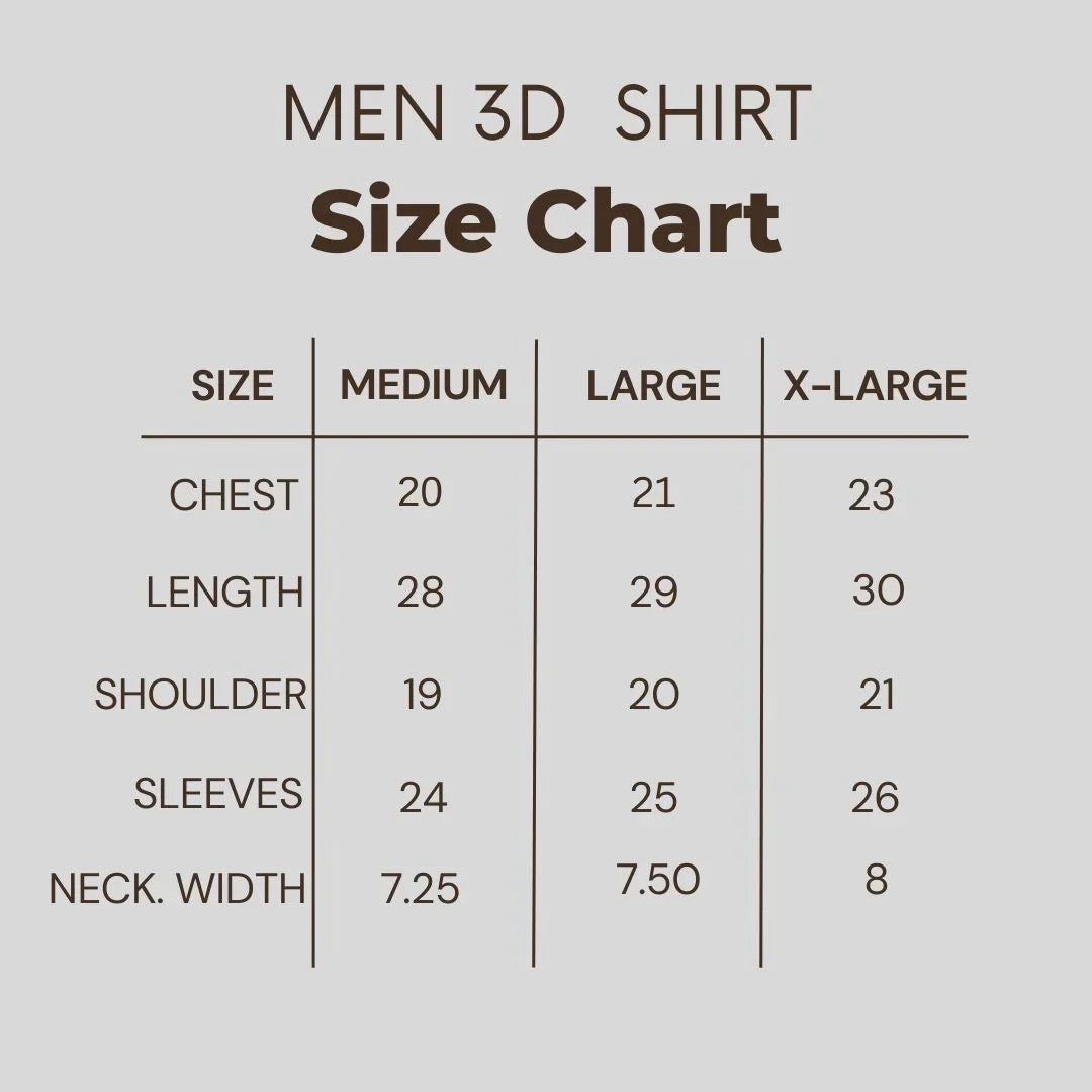BA-037 Men's 3D T-Shirt