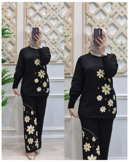 CH-495 MasterMindswear 2 Pcs Printed Fleece Co-ord Set For Winters