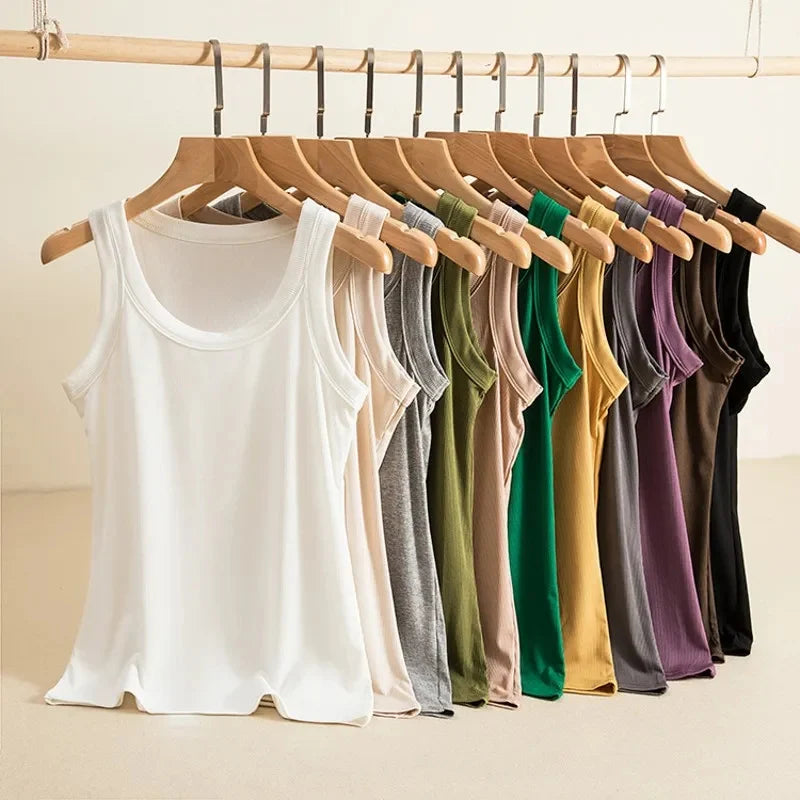 Ch#415 MasterMindswear O Neck Basic Tank Top