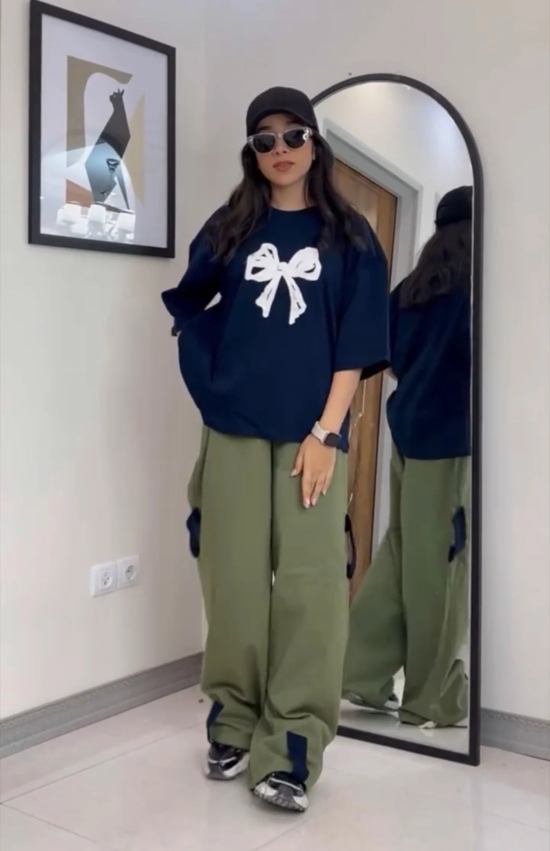 CH-559 Printed Drop-Shoulder Tee Trouser Pant Co Ord Set - Mastermindswear