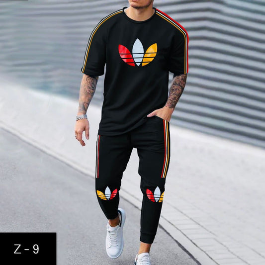 Men's 2 Pcs T-Shirt & Trouser Set Z-9
