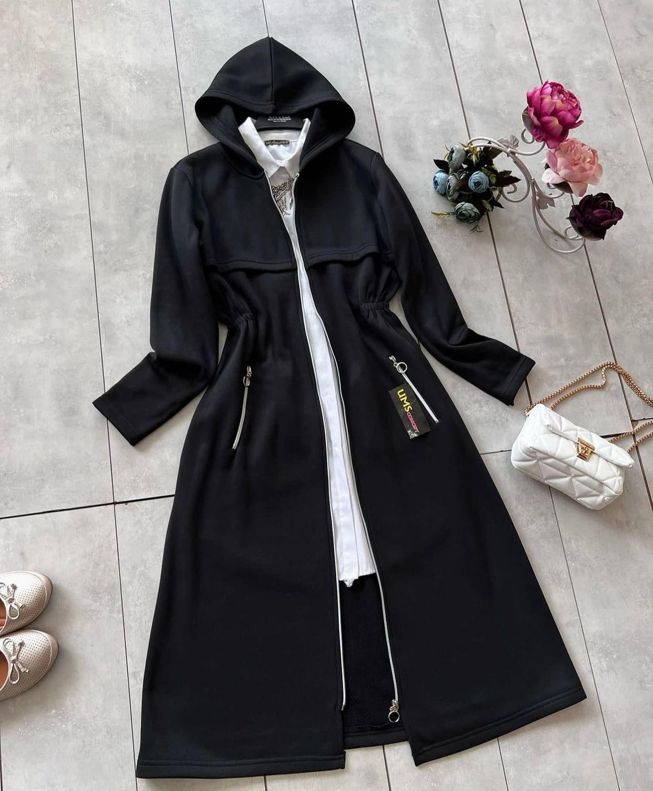 LY-25 MasterMindswear Oversize Long Hooded Fleece Upper Coat