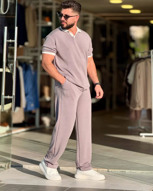 LI-51 Premium Collar Tee & Trouser Set – by MasterMindswear