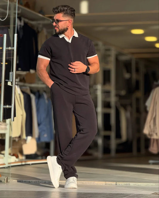 LI-51 Premium Collar Tee & Trouser Set – by MasterMindswear