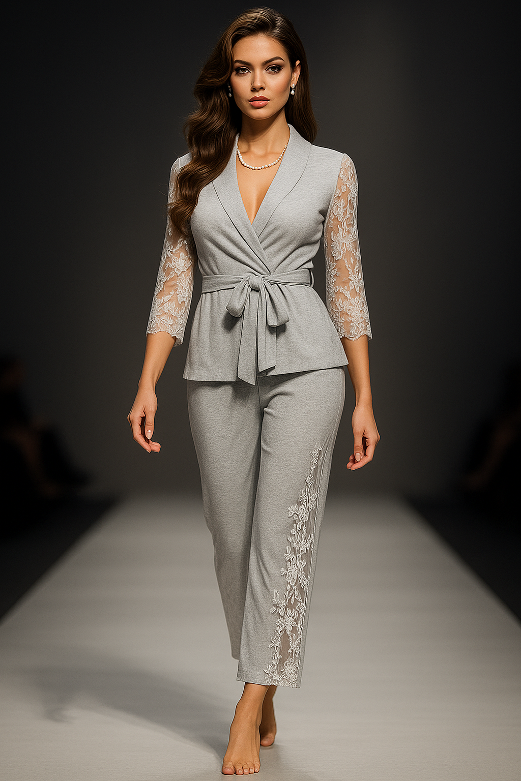 P-74 Lace Whisper 2-Piece Elegance Set |MasterMindswear