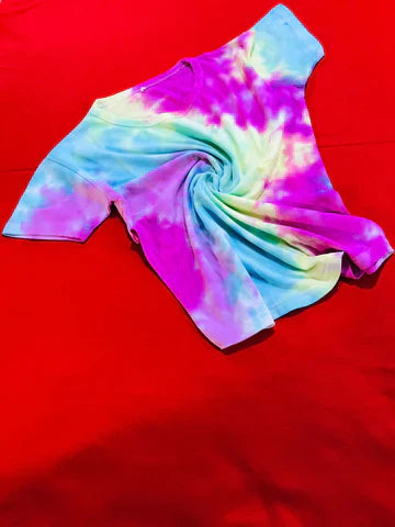 ROUND NECK RANG SHADE TIE DYE T-SHIRT CH # 78