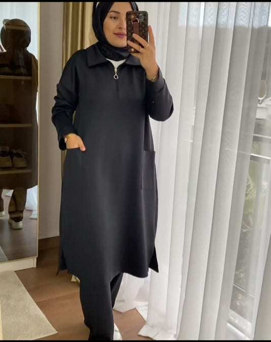 CH-397 MasterMindswear Wear Front Pocket Style 2 Pcs Warm Winter Outfit