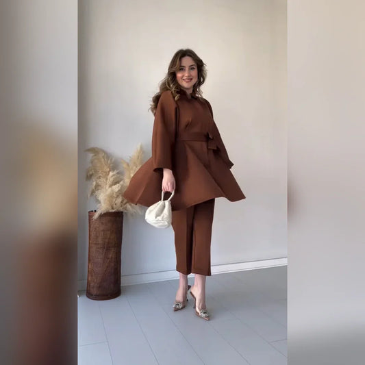 CH 472 MasterMindswear Frock Style Warm Fleece Co-ord Set
