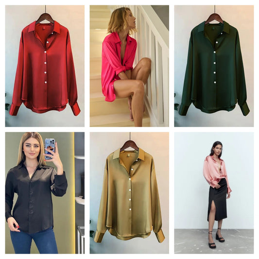Silk Front Button Shirt P-51