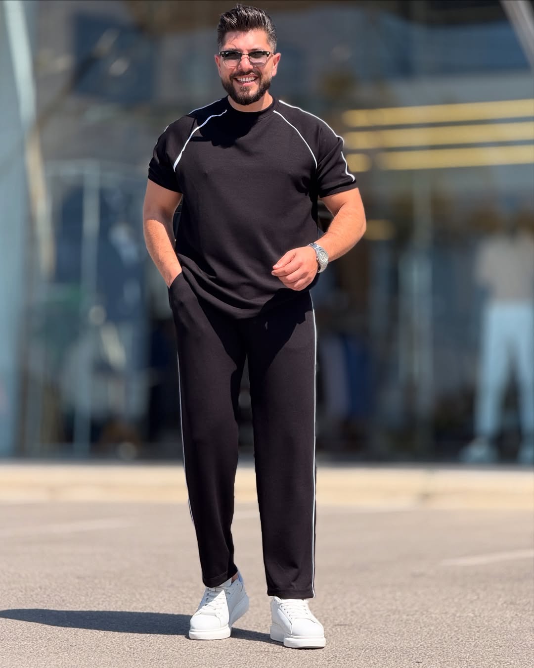 LI-54 JetLine Luxe Co-ord Set – Effortless Edge in Motion | By MasterMindswear