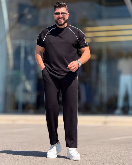 LI-54 JetLine Luxe Co-ord Set – Effortless Edge in Motion | By MasterMindswear