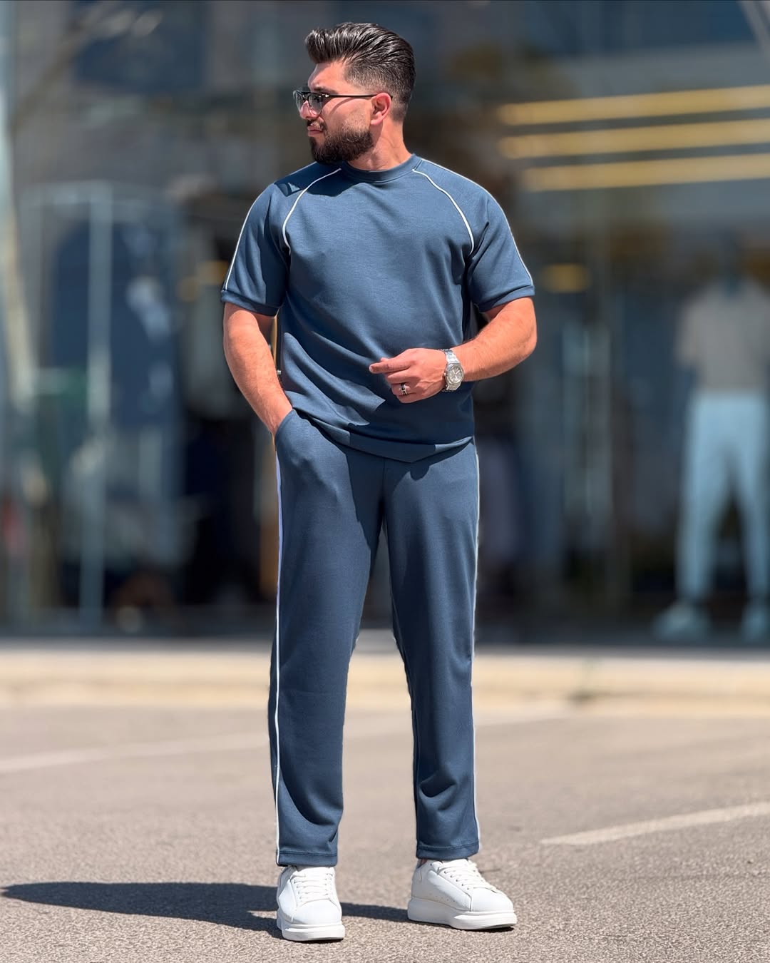 LI-54 JetLine Luxe Co-ord Set – Effortless Edge in Motion | By MasterMindswear