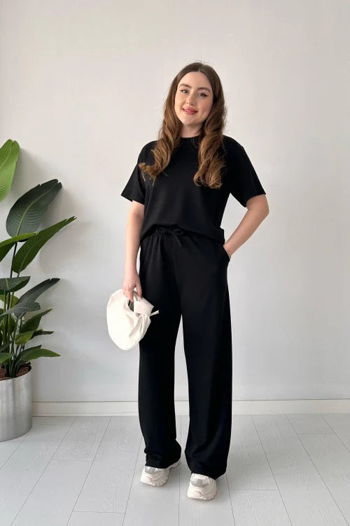 CH 541 Straight Trouser Tee Lounge Wear Set - Mastermindswear