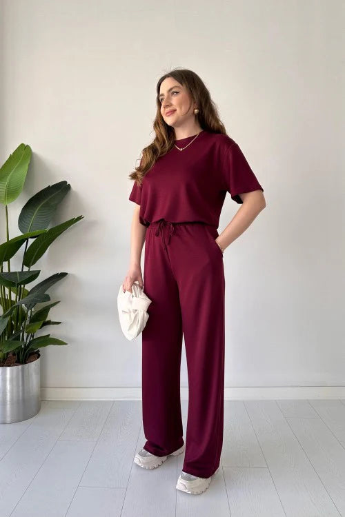 CH 541 Straight Trouser Tee Lounge Wear Set - Mastermindswear