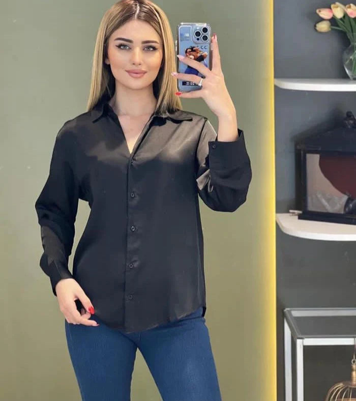 Silk Front Button Shirt P-51