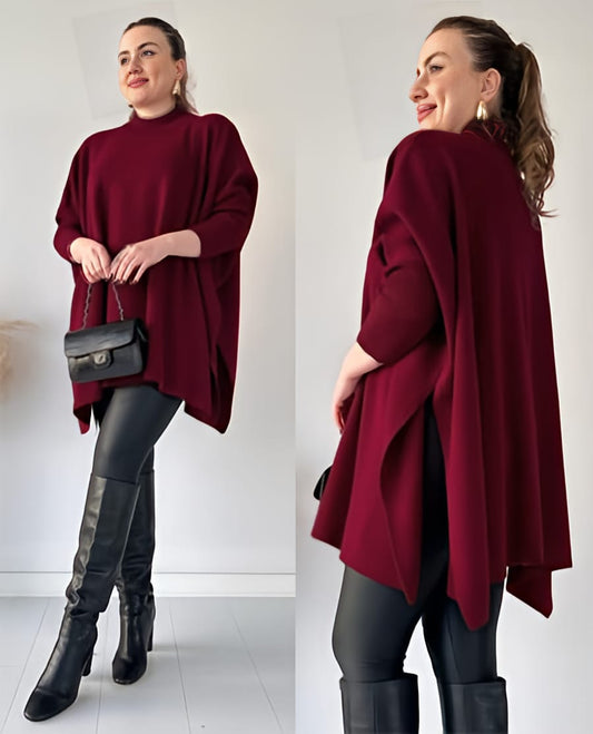 CH-395 MasterMindswear Batwing Style Fleece Shawl Poncho