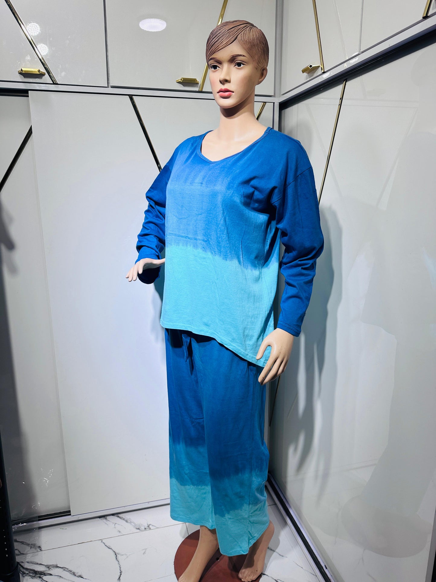 CH # 363 Tie Dye Cotton Jersey 2 Piece Co Ord Set