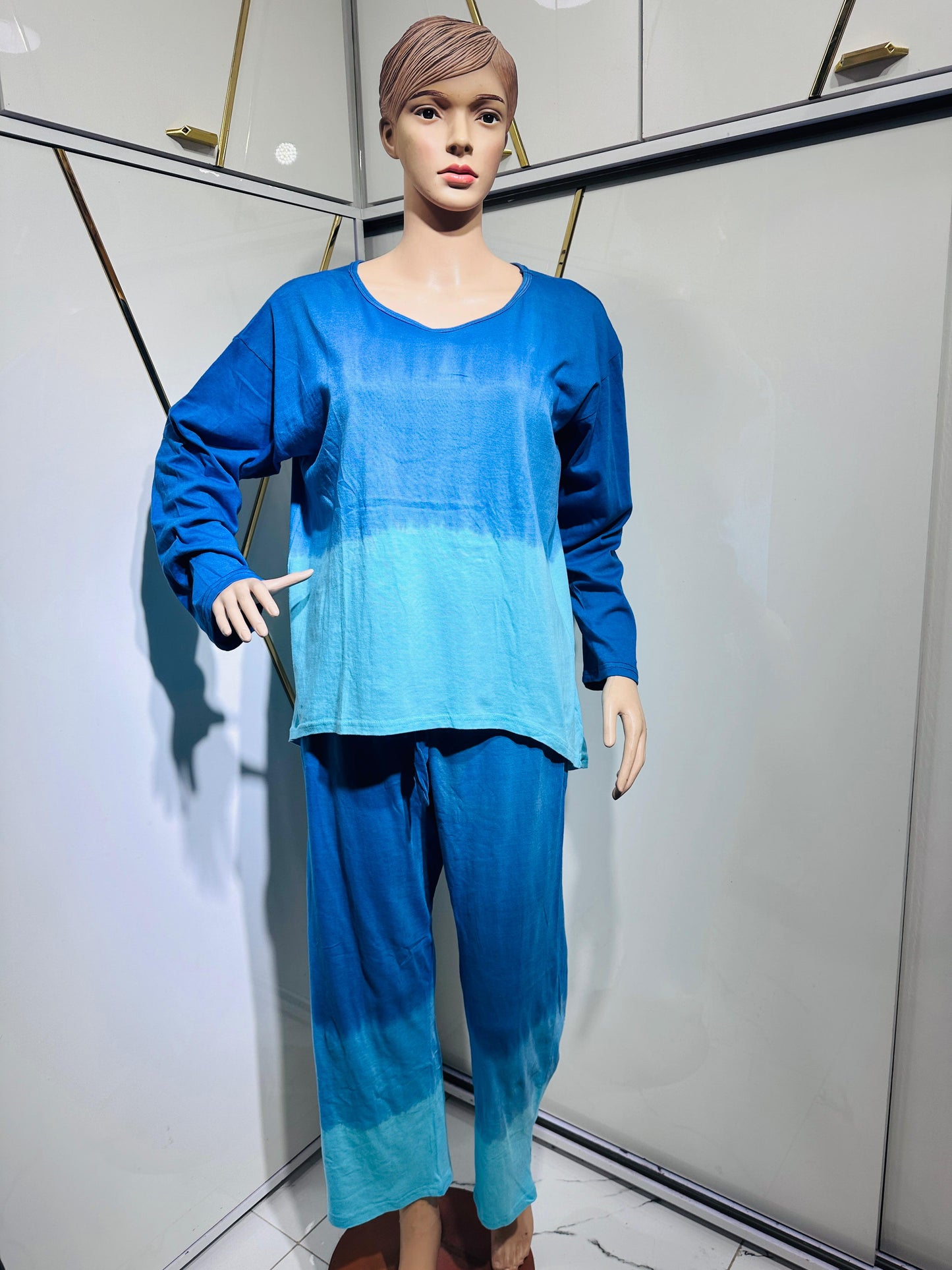 CH # 363 Tie Dye Cotton Jersey 2 Piece Co Ord Set