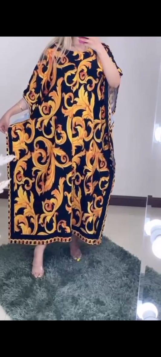 CH-409 MasterMindswear Long Artistic Shamoz Silk Kaftaan