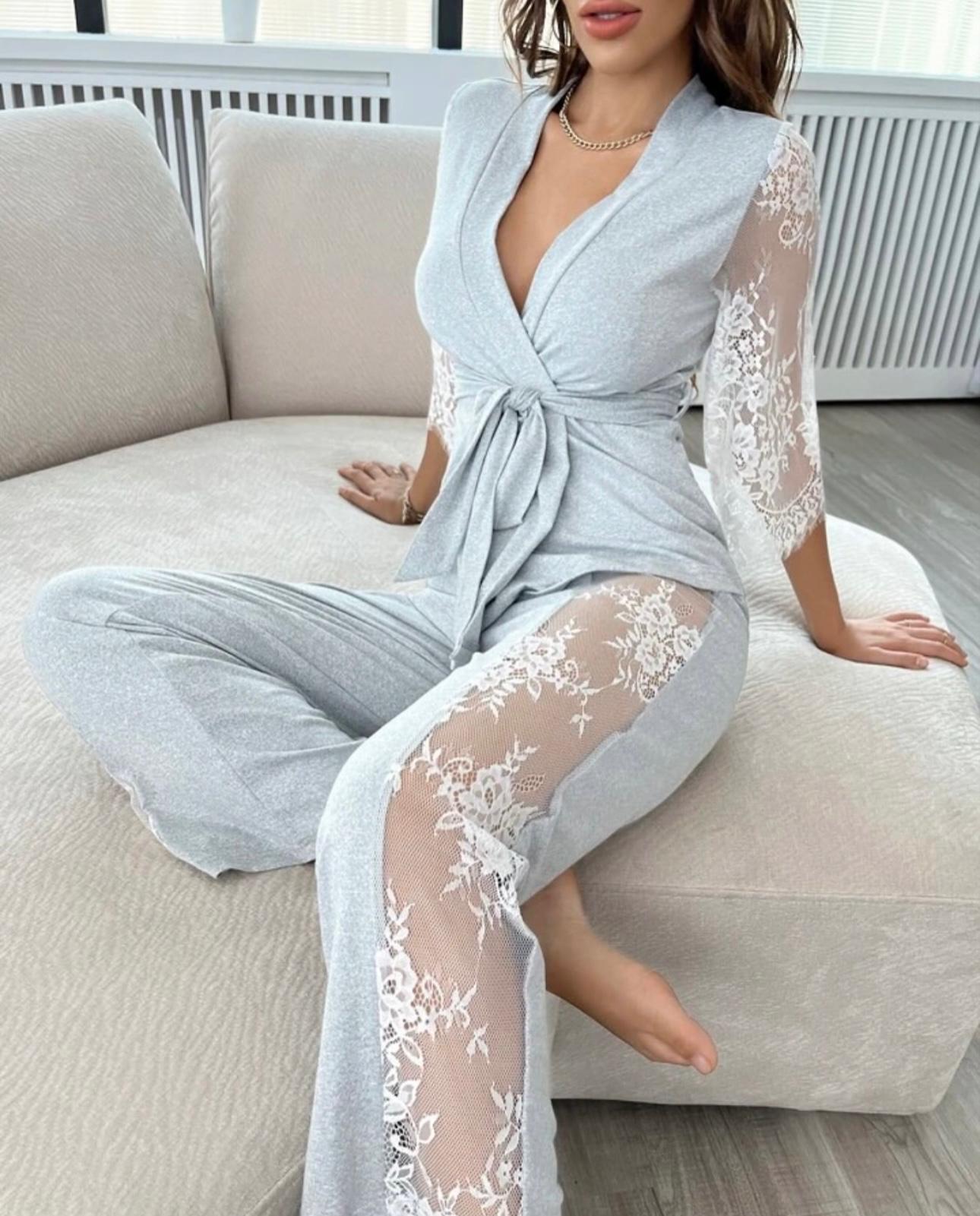P-74 Lace Whisper 2-Piece Elegance Set |MasterMindswear