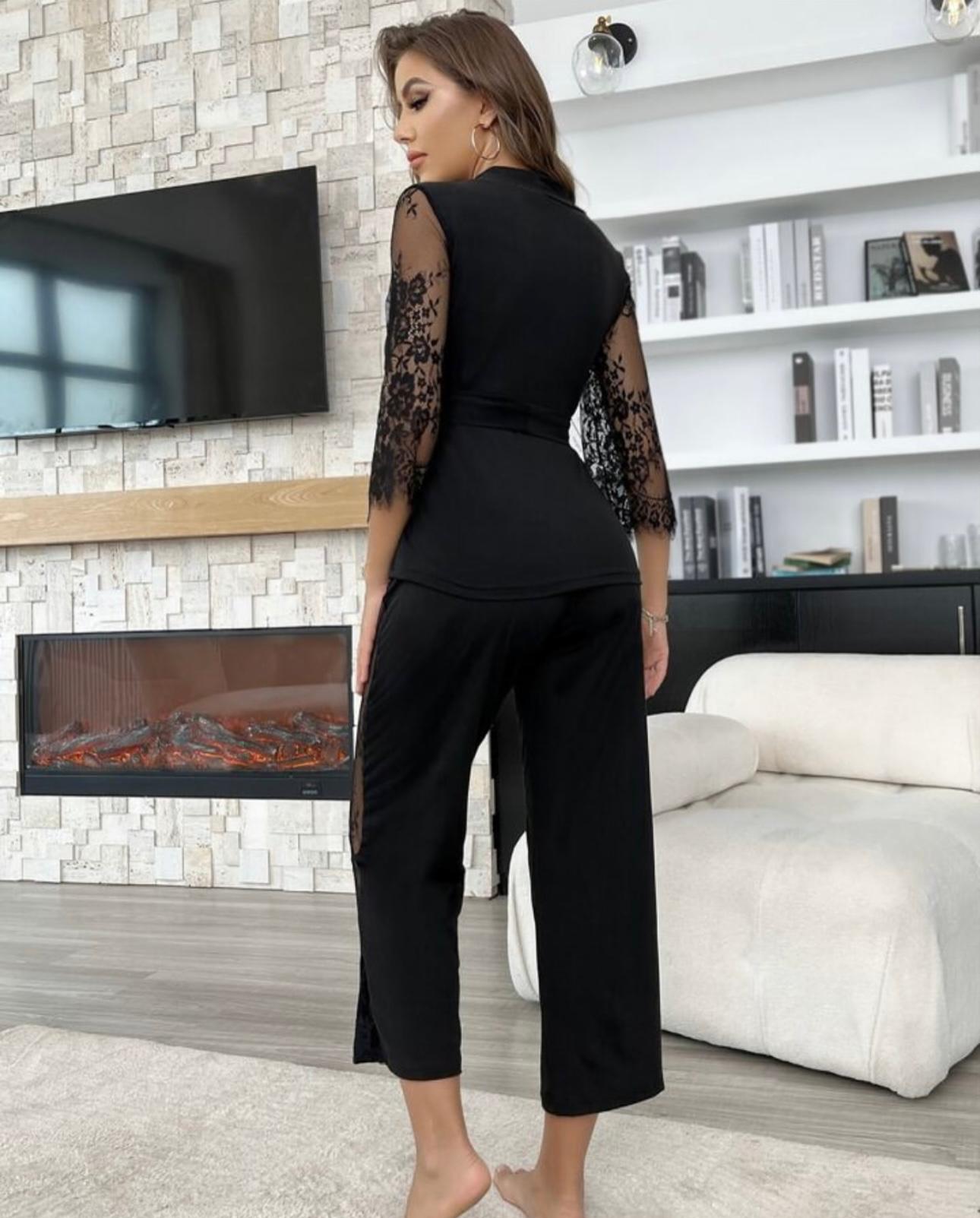 P-74 Lace Whisper 2-Piece Elegance Set |MasterMindswear