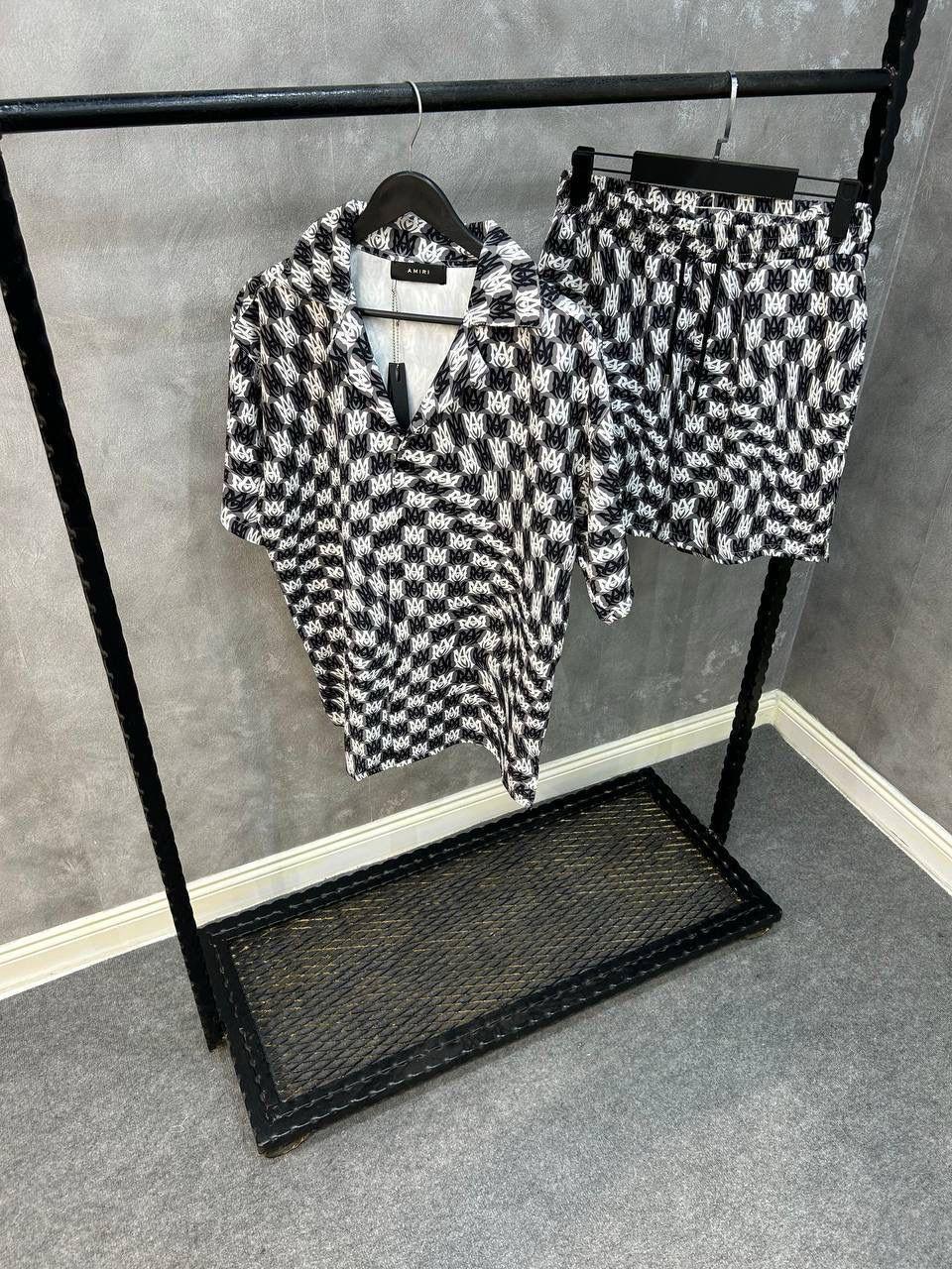 Men's Luxury Set Short Shirt T-S(print-03)