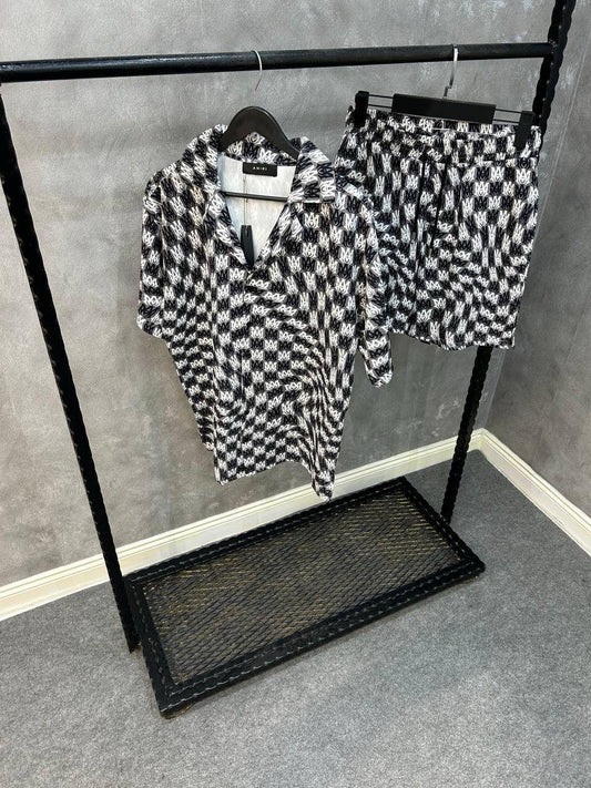 Men's Luxury Set Short Shirt T-S(print-03)