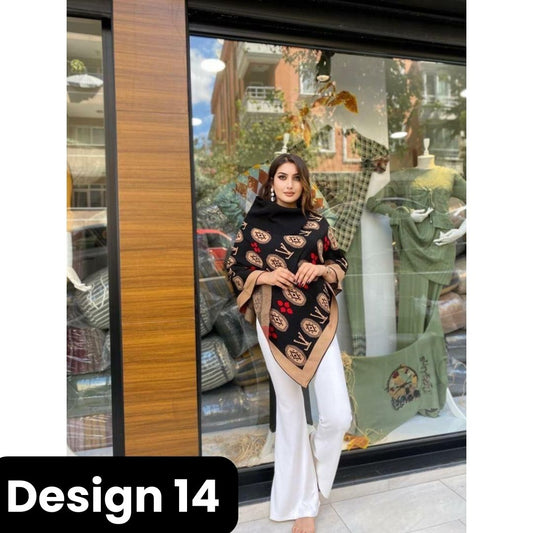 D-14 MasterMindswear Poncho Winter Free Fall Fleece