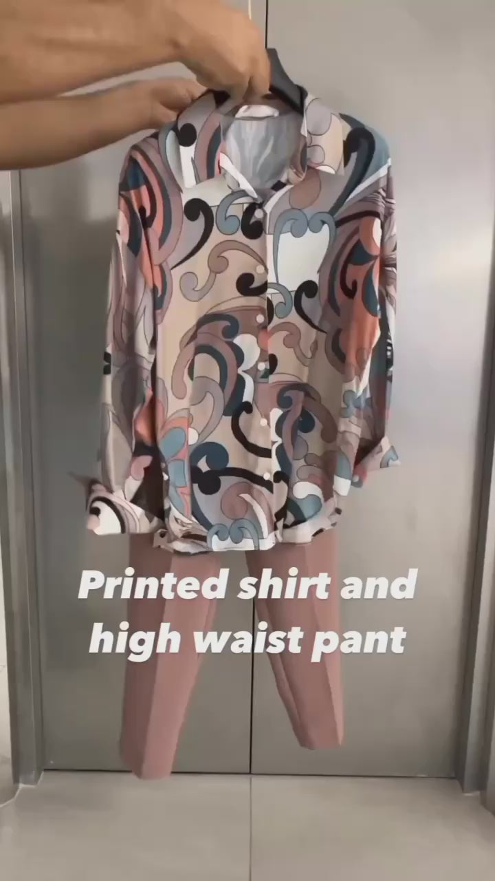SW-105 High waist 2 PCS Paint Dress