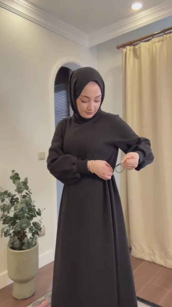 CH-508 MasterMindswear 2 Pcs Winter Outfit Long Frock With Upper Fleece Hoodie