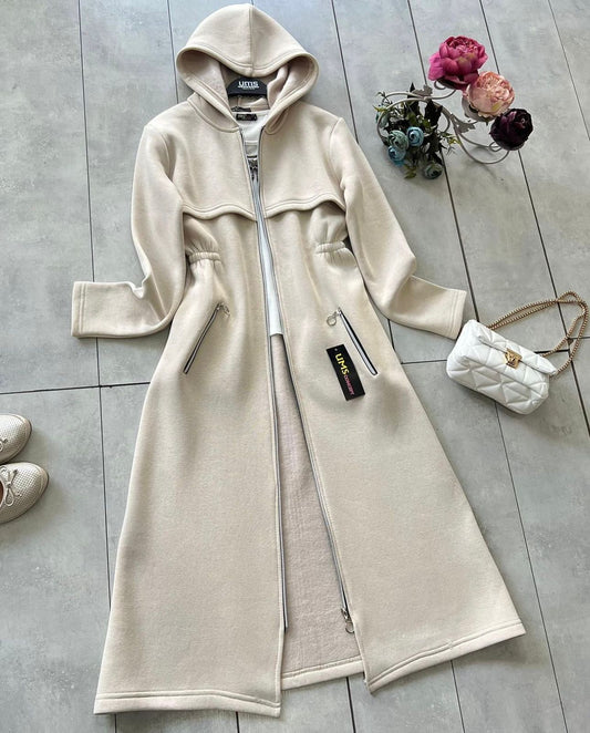 LY-25 MasterMindswear Oversize Long Hooded Fleece Upper Coat