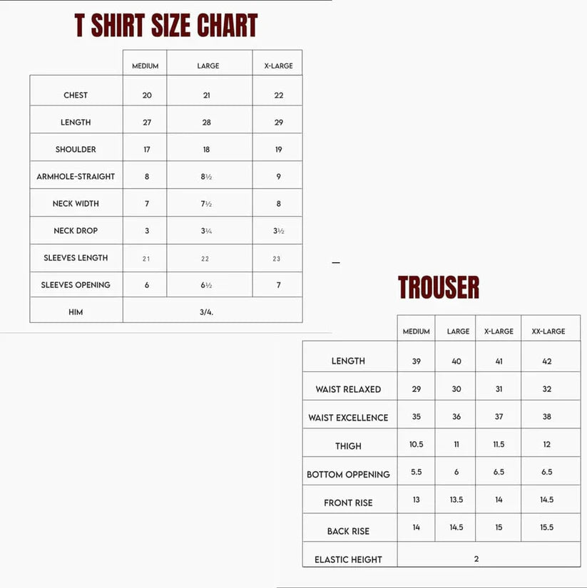 Men's 2 Pcs T-Shirt & Trouser Set Z-9