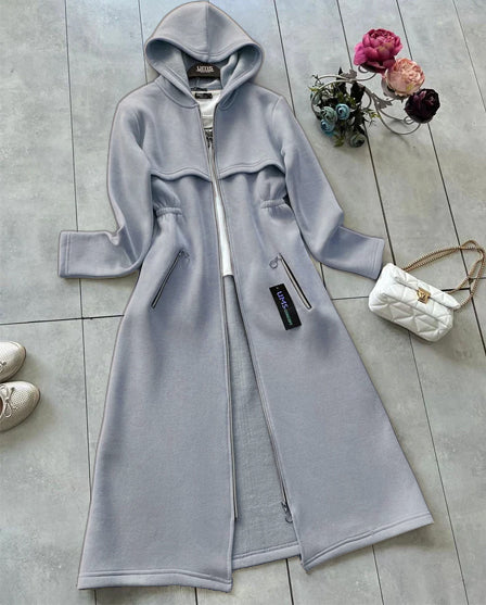 LY-25 MasterMindswear Oversize Long Hooded Fleece Upper Coat