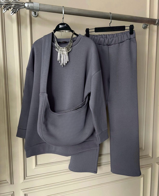 CH 391 MasterMindswear Carryall Winter Fleece Co Ords Set SweatShirt + Trouser + Bag