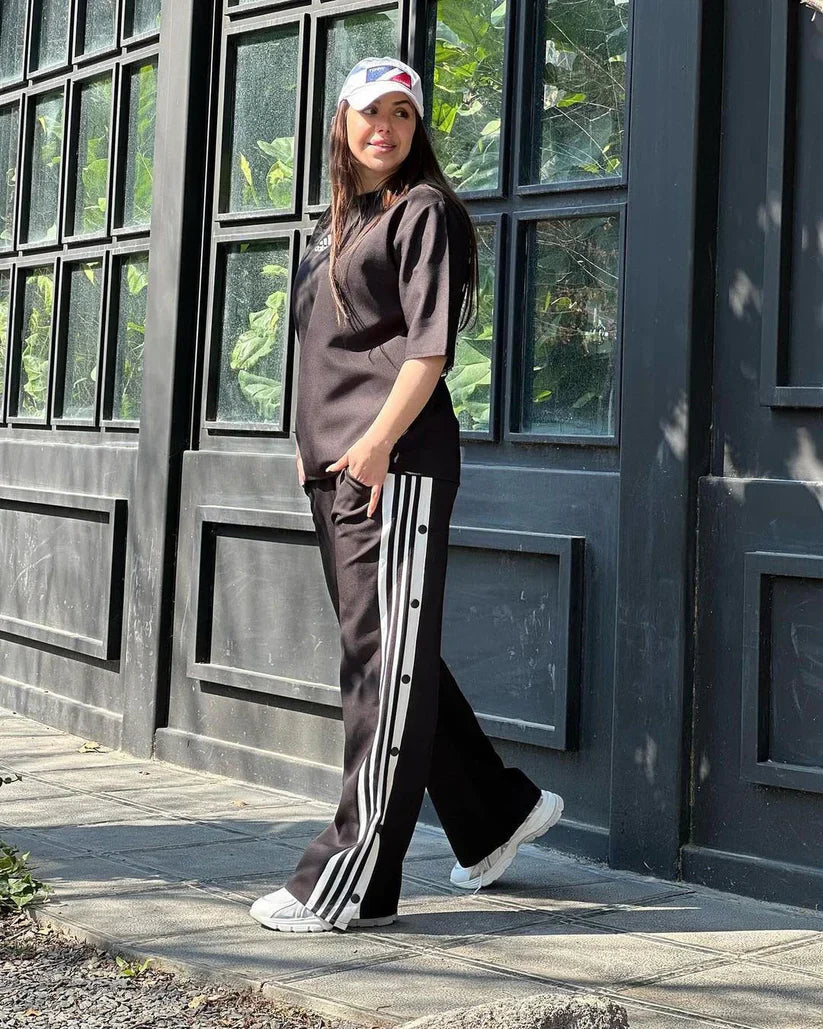 Ch # 416 MasterMindswear Side Stripes T Shirt And Jogger Pant